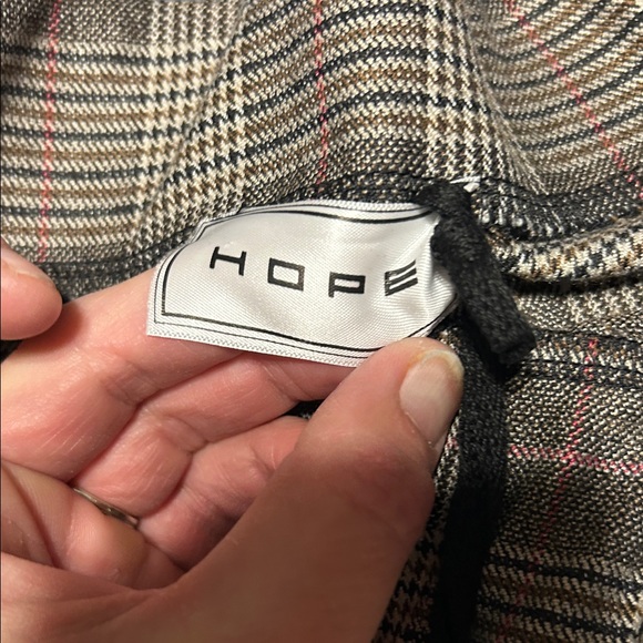 Hope~ Plaid Wide-Leg Pants - Picture 4 of 6